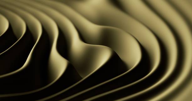 istock A close look at the textural waves in golden matte plastic. 1999459077