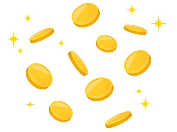 Image of falling coins