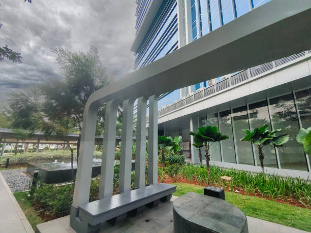 istock Exterior view of a modern public building 1999559553
