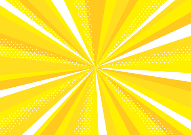 stockillustraties, clipart, cartoons en iconen met dotted concentration line backgrounds web graphics yellow - straling