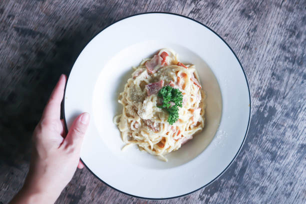 istock spaghetti , pasta or spaghetti carbonara or pasta carbonara 1999661967