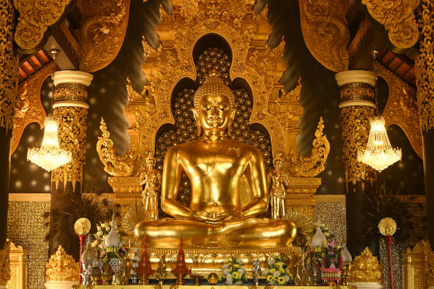 istock Somdet Phra Buddha Sikhi Thotsapalayan Conquer Maravikrom First Samma Sambodhiyan Sri Phra Jhana Banphot The principal Buddha image at Wat Pra That Doi Pra Chan. 1999679413