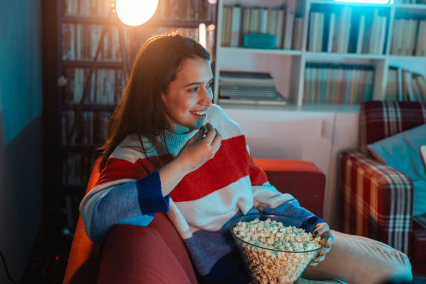 istock Movie night at home 1999707385
