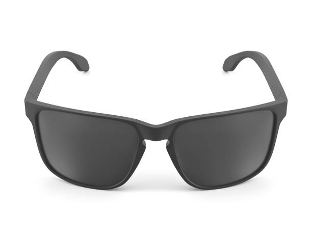 Pair of sunglasses on a white background. 3d illustration.