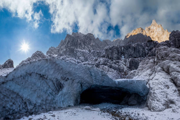 Cave, Glacier, Inside Of, Ice, Blue