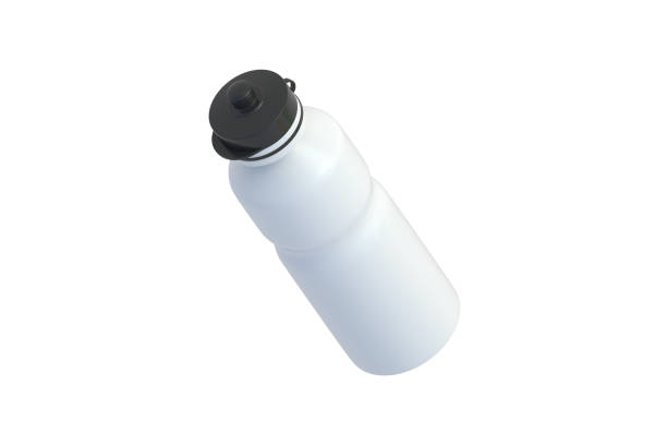 istock Sport water bottle isolated on white background. 3d render 1999790592