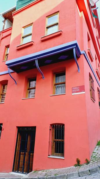İstanbul Balat. Old colorful house,
