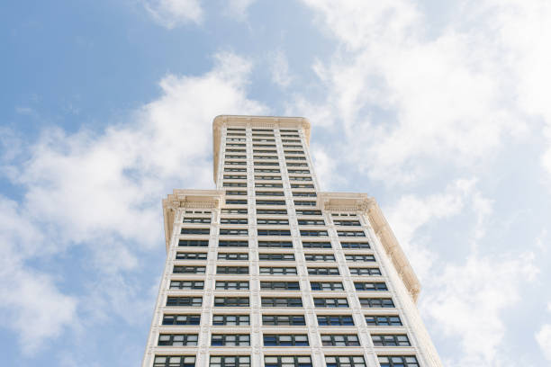 Seattle, Washington, USA. Smith Tower on a clear Sunny day