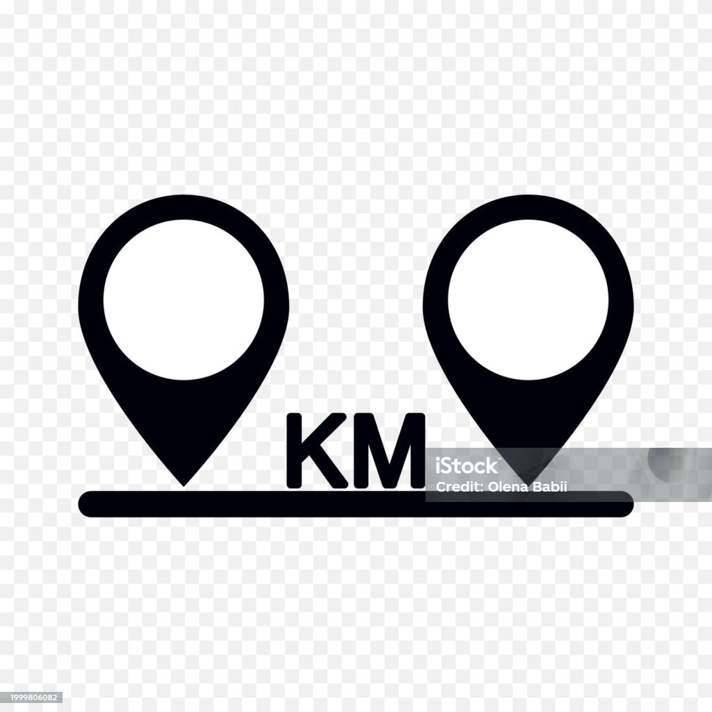 Distance Modifier Symbol Vector Location Symbol Distance Concept Pointer Stock Illustration ...