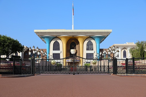 Alexandria, Egypt - May 25 , 2012: Entrance of Montaza Palace.