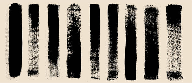 istock Set of Realistic paint, brush strokes. Vector paintbrush. Grunge design elements. Dirty distress texture banners. Ink splatters. Grungy painted objects. Hand drawn ink high quality textured, brushes. 1999888069