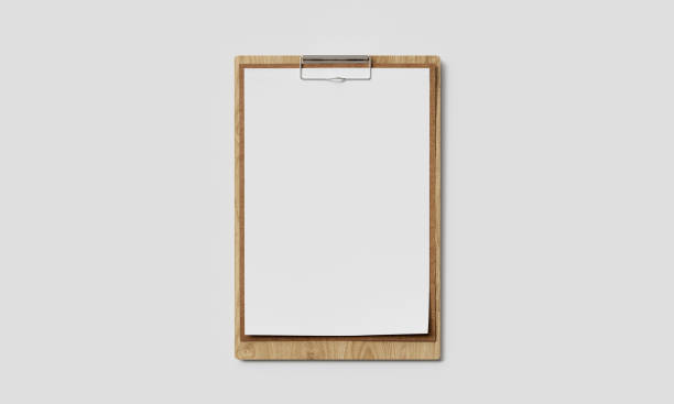 Wood Clipboard Mock up. 3D Rendering