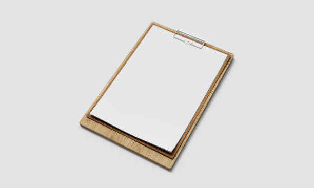 istock Wood Clipboard Mock up. 3D Rendering 1999928372