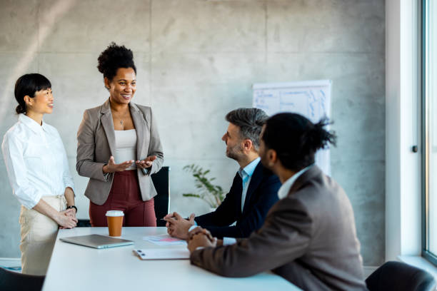 istock Focused multiracial corporate business team people brainstorming. 1999929063