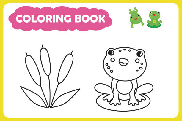 coloring book for children. - ant comedian stock illustrations
