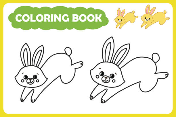 coloring book for children. - ant comedian stock illustrations