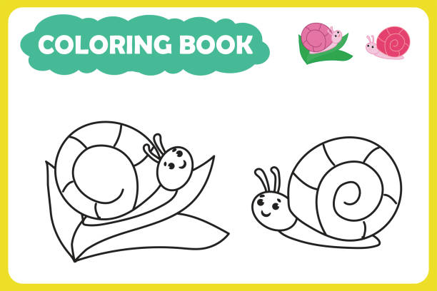 coloring book for children. - ant comedian stock illustrations