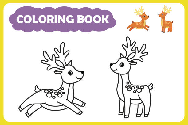 coloring book for children. - ant comedian stock illustrations