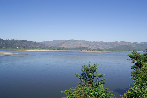 a river in southern Chile in summer