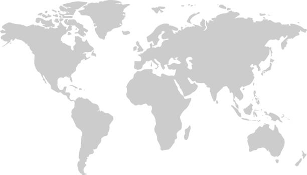 Simple vector world topography/map
