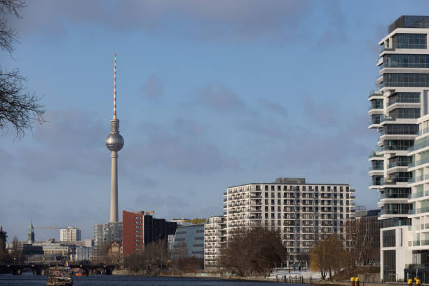 Berlin, Germany - Jan 19th 2024: Former parts of East- Berlin are ongoing several building projects to facilitate the needs of Germanys capital city.