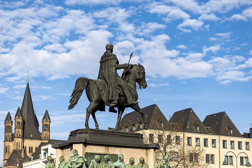 Cologne, Germany - Feb 5th 2024: City of Cologne is full of historical details.