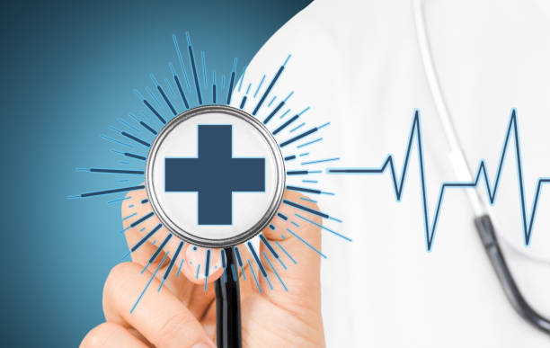 istock Medicine-themed background, hologram. 2000209259