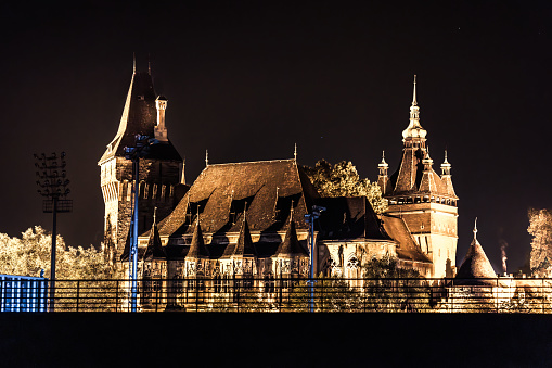 Budapest, Hungary - Vajdahunyad Castle night view