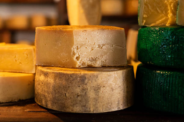 istock Different kinds of cheese displayed at a local food stall 2000209504