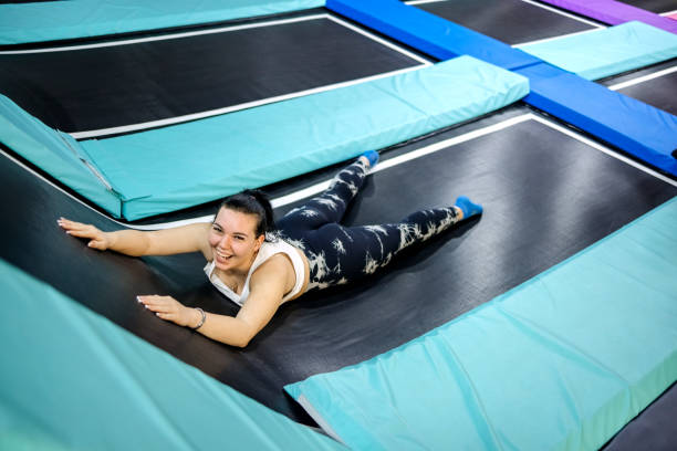 istock Female friends having fun in indoor playground 2000226792