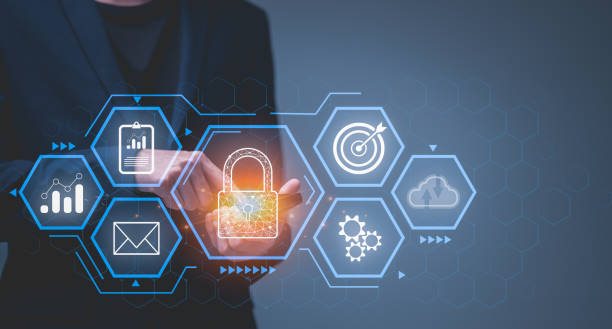 istock Businessman protecting personal data on smartphone,Cybersecurity and privacy concepts to protect data. 2000229562