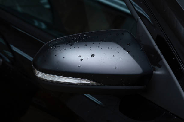 istock The rearview mirror of the car is black. 2000241023