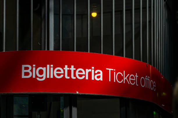 istock Ticket office for the funicular railway to Brunate in Como on Lake Como in Italy 2000299511