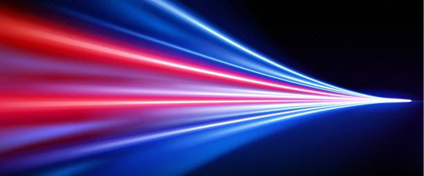 ilustrații de stoc cu viteză linie, mișcare, efect luminos, fundal abstract - urmă de lumină