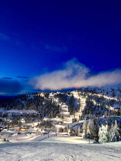 istock Night skiing at Bogus Basin ski resort in Boise, Idaho 2000309246