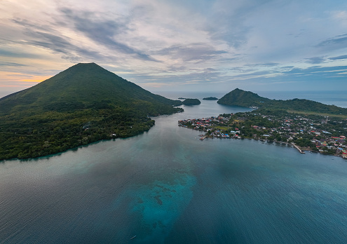 Aerial View of Banda Islands, Central Maluku, Indonesia