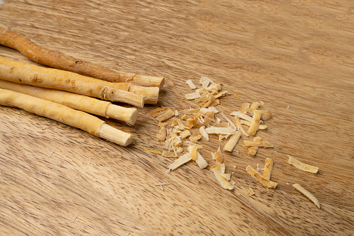 Miswak also known as Miswaak, Siwak, Sewak. Natural Wooden Toothbrush made of Salvadora Persica Tree Twigs, Islamic Miswak Chewing Sticks