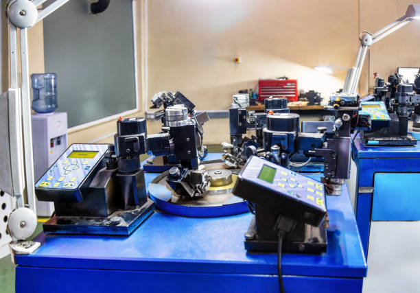 istock industry standard for diamond automatic polishing machines multiple heads placed in a diamond polishing factory 2000433713