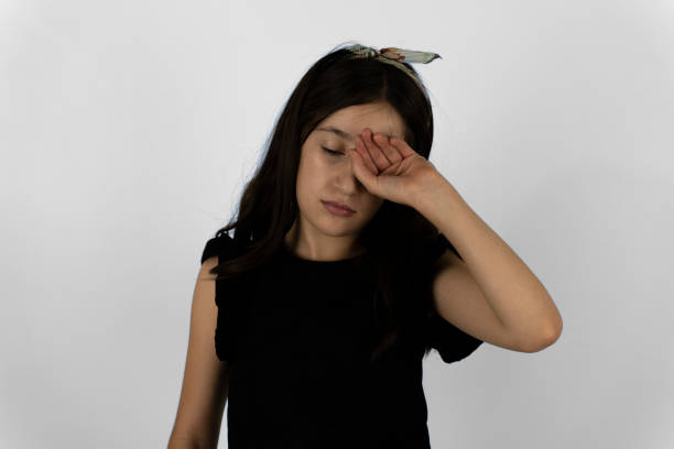 istock Portrait of a girl on a white background. 2000507088