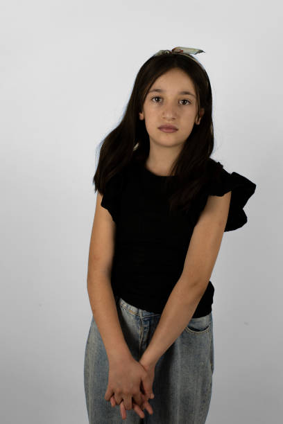 istock Portrait of a girl on a white background. 2000555644