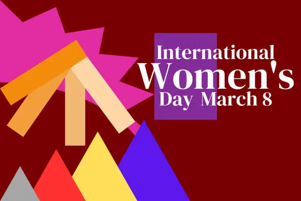 Vector illustration of International Women's Day