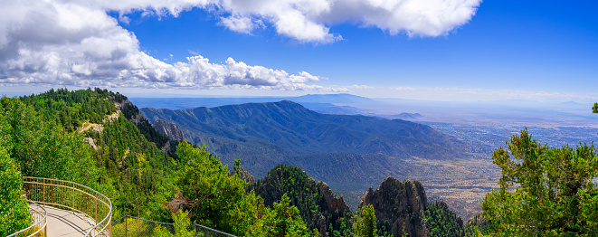 View from the Sandia Mountains above Albuquerque, New Mexico