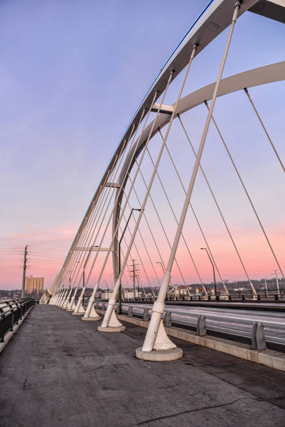 Vibrant Sky and Lowry Avenue Bridge at Sunrise