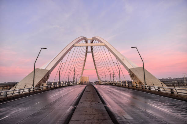 istock Vibrant Sky and Lowry Avenue Bridge at Sunrise 2000695445
