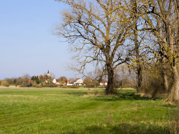 istock Countryside landscape with small village 2000709804