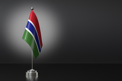 Ballot box with national flag on background - South Africa