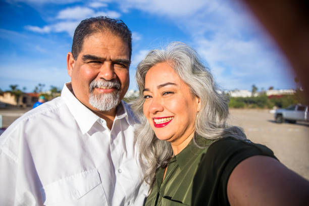 istock Mature Mexican Couple Selfie at the Beach 2000791099