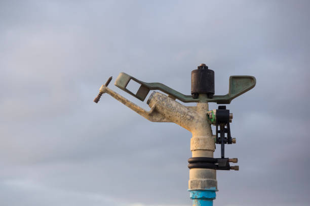 istock Impact irrigation Sprinkler used to irrigate crops, fileds, lawn 2000897247