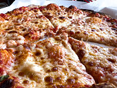 Cheese pizza Napolitana close up