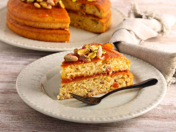istock Apricot pistachio and olive oil cake 2000991545